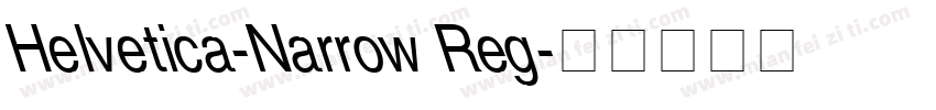 Helvetica-Narrow Reg字体转换